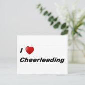 I Liebe Cheerleader Postkarte (Stehend Vorderseite)