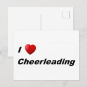 I Liebe Cheerleader Postkarte (Vorne/Hinten)