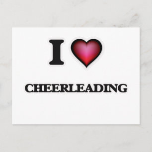 I Liebe Cheerleader Postkarte