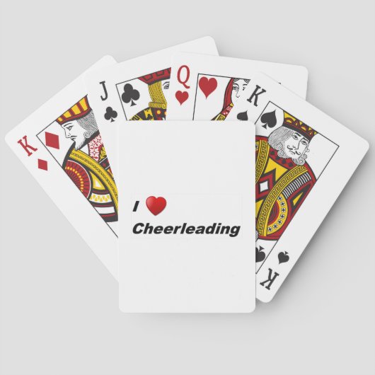I Liebe Cheerleader Spielkarten (Rückseite)