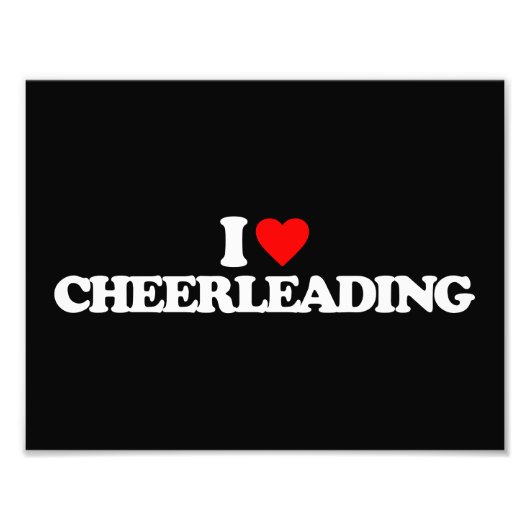 I LIEBE CHEERLEADING FOTODRUCK (Vorne)