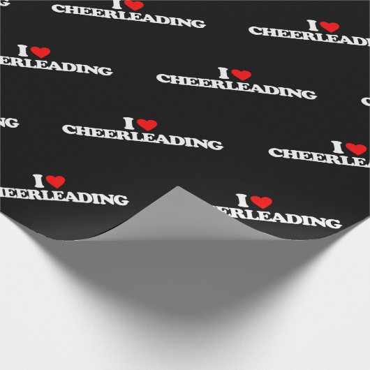 I LIEBE CHEERLEADING GESCHENKPAPIER (Ecke)