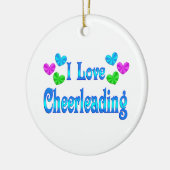 I Liebe Cheerleading Keramik Ornament (Links)