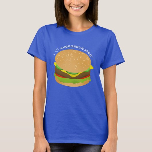 I Liebe Cheeseburgers T-Shirt (Vorderseite)