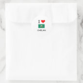I Liebe Chelan Washington Runder Aufkleber (Tasche)