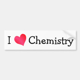 I Liebe Chemie Autoaufkleber