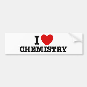 I Liebe Chemie Autoaufkleber