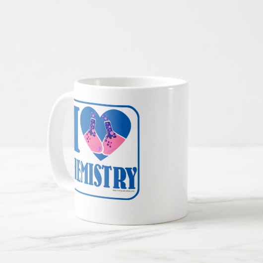 I Liebe Chemie Kaffeetasse (Vorderseite Links)