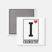 I Liebe Chemie Magnet (Vorderseite/Rückseite)
