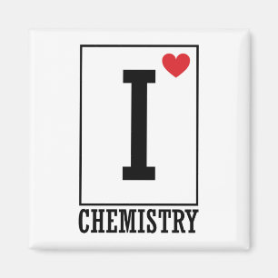 I Liebe-Chemie Magnet