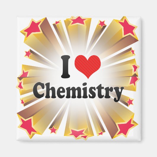 I Liebe Chemie Magnet (Vorne)