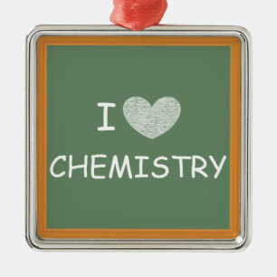 I Liebe-Chemie Ornament Aus Metall