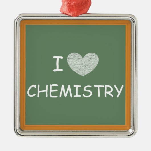 I Liebe-Chemie Ornament Aus Metall (Vorne)