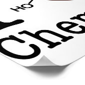 I Liebe Chemie Poster (Ecke)