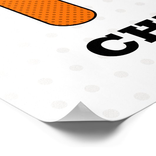 I Liebe Chemie Poster (Ecke)