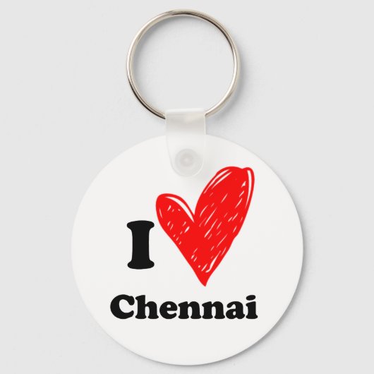 I Liebe Chennai Schlüsselanhänger (Vorderseite)
