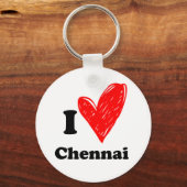 I Liebe Chennai Schlüsselanhänger (Vorderseite)