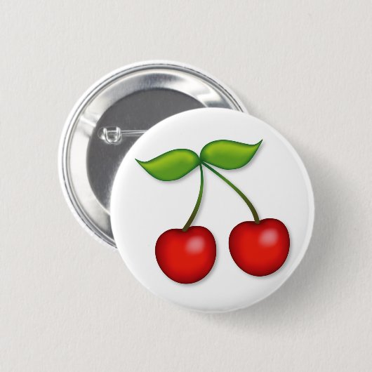 I Liebe Cherries Button (Vorne & Hinten)