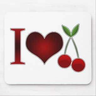 I Liebe Cherries Mousepad