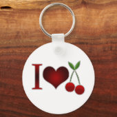 I Liebe Cherries Schlüsselanhänger (Vorderseite)