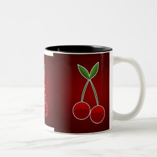 I Liebe Cherries Zweifarbige Tasse