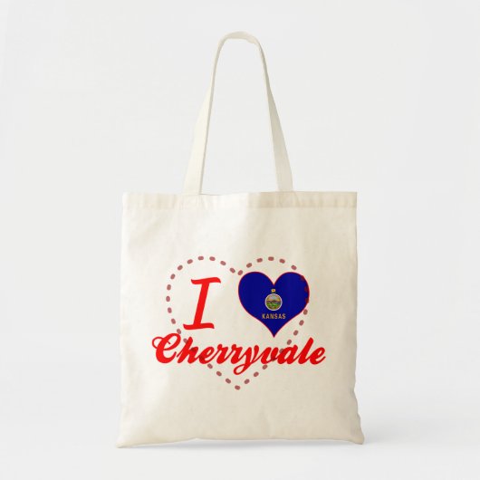 I Liebe Cherryvale, Kansas Tragetasche (Vorne)