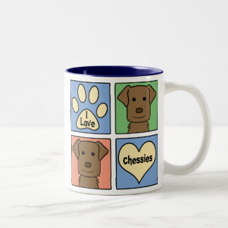 I Liebe-Chesapeake-Bucht-Retriever Zweifarbige Tasse