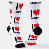 I Liebe Chesapeake Socken (Gewinkelt)