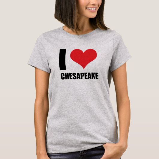I Liebe Chesapeake T-Shirt (Vorderseite)