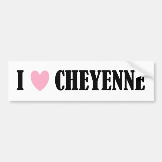 I LIEBE-CHEYENNE-AUTOAUFKLEBER AUTOAUFKLEBER (Vorne)