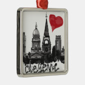 I Liebe Cheyenne Silbernes Ornament (Rechts)