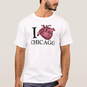 I Liebe Chicago anatomisch richtiger T - Shirt
