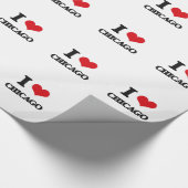 I Liebe Chicago Geschenkpapier (Ecke)