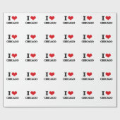 I Liebe Chicago Geschenkpapier (Flach)