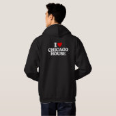 I LIEBE CHICAGO HOUSE HOODIE (Schwarz voll)