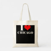I Liebe Chicago, I Heart Chicago T-Shirt Illinois Tragetasche (Rückseite)