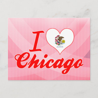 I Liebe Chicago, Illinois Postkarte