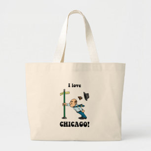 I Liebe Chicago Jumbo Stoffbeutel