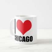 I Liebe Chicago Kaffeetasse (Vorderseite Links)