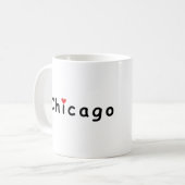 I Liebe Chicago Kaffeetasse (Vorderseite Links)