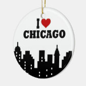 I Liebe Chicago Keramikornament (Links)