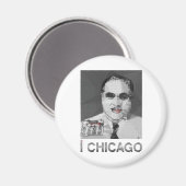 I LIEBE CHICAGO-Magnet Magnet (Vorderseite/Rückseite)