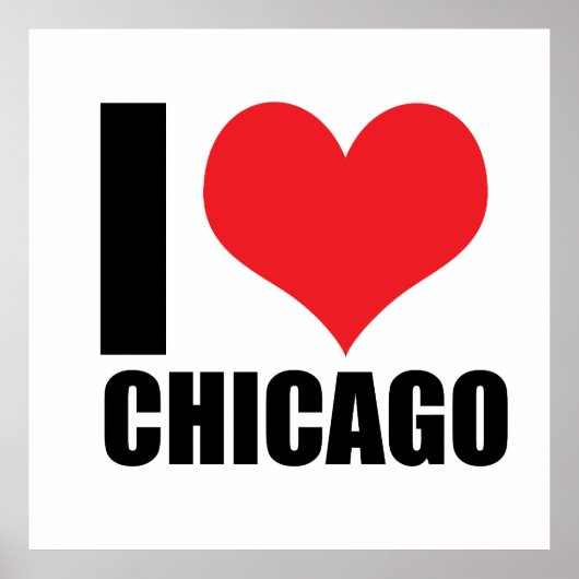 I Liebe Chicago Poster (Vorne)