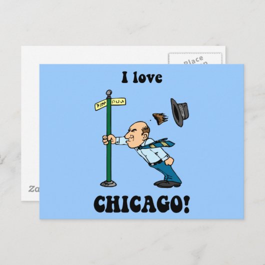 I Liebe Chicago Postkarte (Vorne/Hinten)