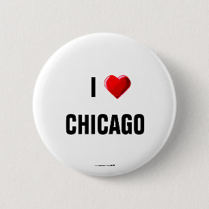 I Liebe Chicago" Schaltfläche Button