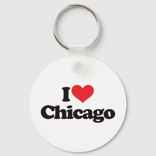 I Liebe Chicago Schlüsselanhänger (Vorderseite)