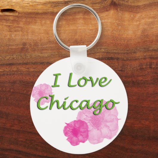 I Liebe Chicago Schlüsselanhänger (Vorderseite)