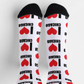 I Liebe Chicago Socken (Oben)