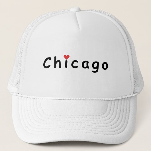 I Liebe Chicago Truckerkappe (Vorderseite)