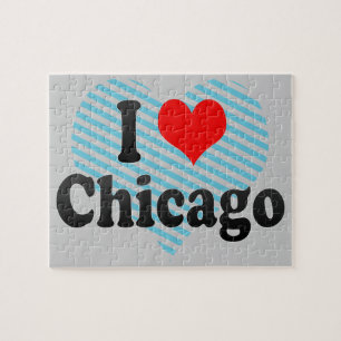 I Liebe Chicago, Vereinigte Staaten Puzzle